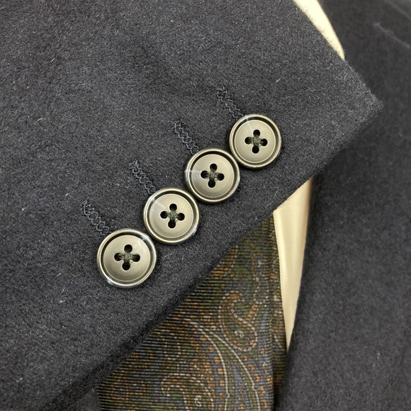 US POLO ASSN Men's Sport Coat Blazer 46R Wool Cashmere Silk E111662 - Picture 7 of 12